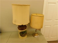 2 Decorative vintage lamps
