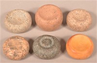 6 Hard Stone Discoidals, These Are Items of Questi