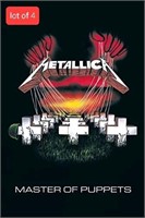 New LOT of 4 Metallica - Master of Puppets - Heavy