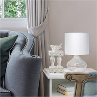 Simple Designs Glass Raindrop Table Lamp