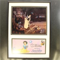 US Stamps Disney Covers in 4 large frames, 16"x12"