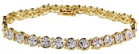 Round Brilliant 1/2 ct Natural Diamond Bracelet