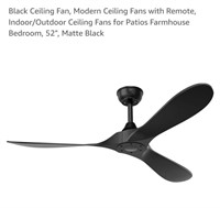 NEW 52" Modern Ceiling Fan w/ Remote,