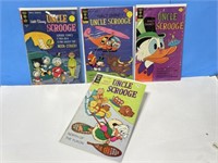 Comics - 4 Uncle Scrooge By Gold Key