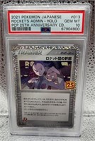 2021 Pokémon Japanese Rocket Admin -Holo PCP 25th