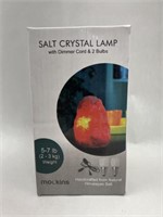 Mockins Salt Crystal Lamp W/ Dimmer Cord, 5-7 Lbs