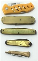 Four Small Pocket Knives
