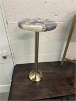 Small Marble & Metal End Stand