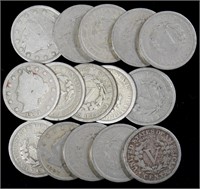 15 Liberty Nickels