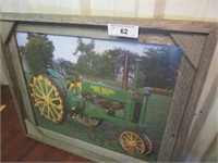 Framed John Deere Tractor Print