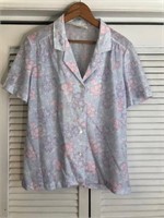 VINTAGE DEVON FLORAL SHIRT LARGE