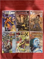 6 bagged and backed comics