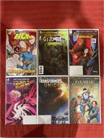 6 bagged and backed comics