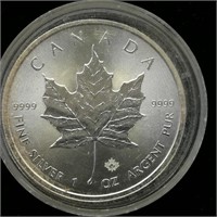 2016 CANADA $5 SILVER COIN MAPLE LEAF
