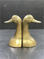 Brass Duck Book Ends