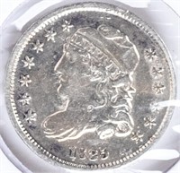 Coin 1835 Bust Half Dime in XF-Almost Unc.