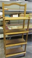 4 tiered shelving unit.