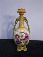 12" Bohemian Floral Amphora Vase