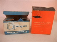 Two Vintage Slide Viewers In Boxes Unsure If Compl