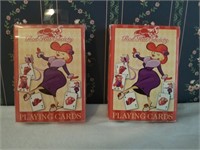 Red Hat Society Playing Card Decks (2)
