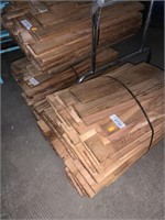 Three bundles of cedar shingles