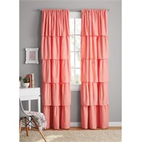 Your Zone Ruffle Girl Bedroom Single Curtain Panel