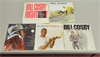 5 Bill Cosby LPs w/ Light  Scratches