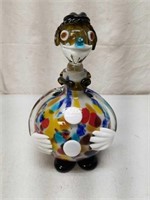 Heavy Murano Glass Clown Decanter