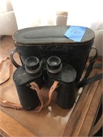 Binoculars with case