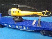 LIONEL #3419 Helicopter Launch Car- Nice