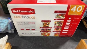 RUBBERMAID 40 PC. CONTAINERS IN BOX