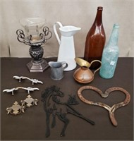 Lot of Assorted Decor. Horse, Horseshoe Heart,