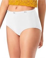 9pk Sz XL White Womens Hanes Briefs A19