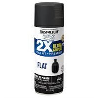 12oz Rust-Oleum 2X Cover Flat Black A6