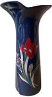 Vtg Fine China Made in Japan Blue Vase