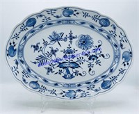 Meissen Porcelain of Germany Blue Onion #308 Oval