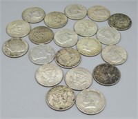 (20) 1964 Kennedy Silver Half Dollars.