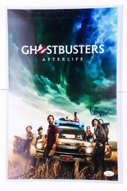 "GHOSTBUSTERS" Afterlife Movie Card -11 x 17 Aut
