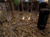 Lot of Crystal Champagne  glasses