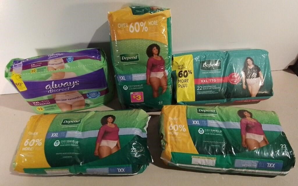 Lot Of XXL Adult Diapers