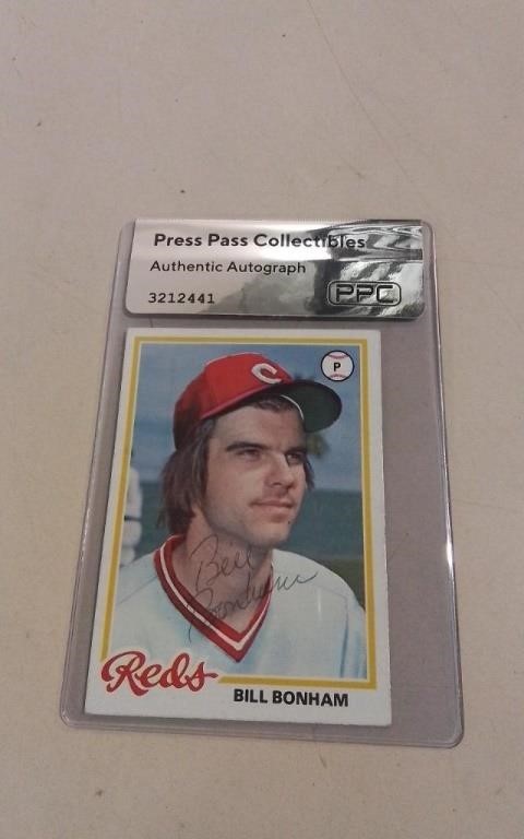 Certified Bill Bonham Baseball Card