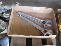 Crestoloy 15" Crescent Wrenches, lot of 2