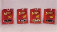 4 new Johnny Lightning diecast cars