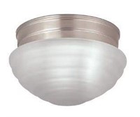 $15  Project Source 7.48-in W Brushed Nickel Flush