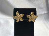 14k Post Starfish Earrings