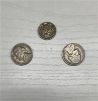 1936 Mercury Dime & 2 Nickels 1962 & 1949