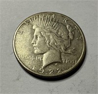 1922-S Peace Liberty Silver Dollar