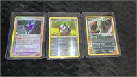 (3) Assorted Pokémon Cards