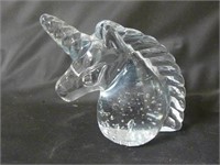 Unicorn Glass Paperweight