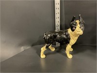 Cast iron dog bank